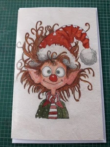 WEIHNACHTEN/HEIDNISCHE GRUSSKARTE."Alfie The Surprise Of Yule" KÜNSTLER: ANTONY SWAIN  - Bild 1 von 4