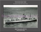 USS Vesuvuis AE 15 Personalized Canvas Ship Photo 2 Print Navy Veteran Gift