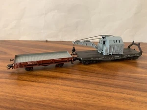 Märklin HO Kranwagen mit seinem Auslegerwagen - Bild 1 von 5