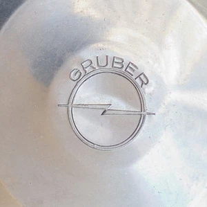 Oldtimer Gruber Schüsselblitz / Reflektor mit Opel Blitz Blitz Ornament 50er Jahre " - Bild 1 von 6