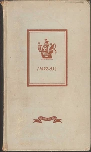 Giornale De Bordo Di Cristoforo Colombo (1492-1493) (Written in Italian) - Foto 1 di 1