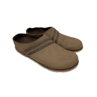 Zapato sin cordones Chaco Caribou para mujer talla 6,5 zueco mula punta redonda cuero marrón Foto 1 de 4