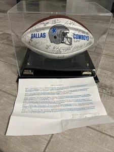 1998 Dallas Cowboys Autographed Football Aikman Emmitt Smith Irvin Woodson 50+ - Picture 1 of 16