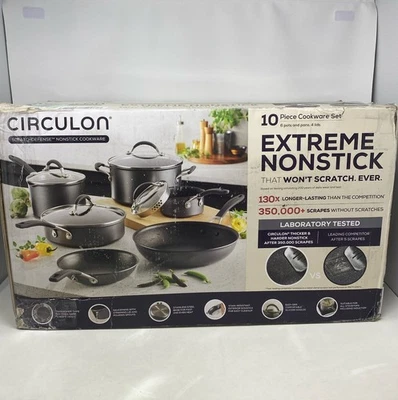 Circulon A1 Series ScratchDefense Nonstick Induction Cookware Set, 10-Piece - Image 1 of 4