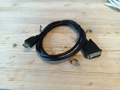 2m HDMI / DVI-D Stecker 18+1 Kabel Adapterkabel Monitor PC High Speed - Bild 1 von 4