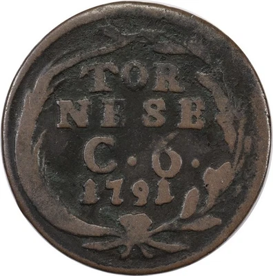 Italy (Kingdom of Naples) - 1 Tornese - 1791 - Ferdinando IV - Image 1 of 2