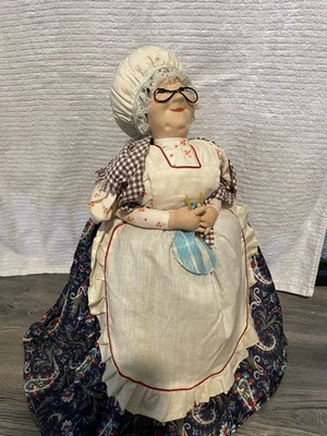 Vintage USSR Babushka Fabric Tea Cozy – 1986 – - Image 1 of 4