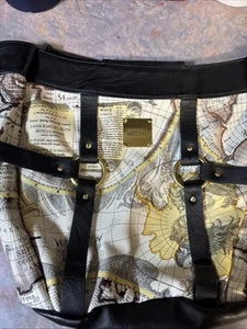 Miche Prima "Gina" Shell Retired Large Old World Map Black Side Pockets - Picture 1 of 17