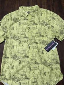 Polo de manga corta Psycho Tuna Ducks amarillo crema PTYP0009 para hombre talla L nuevo con etiquetas - Imagen 1 de 8