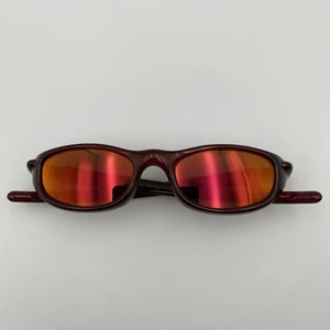 Authentische Vintage Oakley Four S rote Sonnenbrille mit Aftermarket-Gläsern - Bild 1 von 13