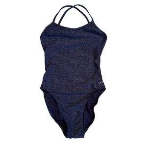 TYR Damen Standard Durafast One Trinityfit Badeanzug Lapped Navy Blau Größe 32 - Bild 1 von 8