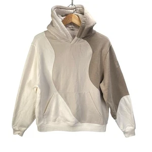ALO Yoga Hoodie Women Medium Make Waves Athletic Cream Tonal Sweatshirt Casual - Picture 1 of 15