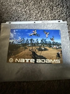 Nate Adams Signed Freestyle Motocross FMX Target Promo Card Autograph 2000s - Picture 1 of 8