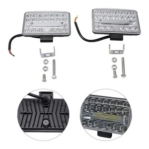 Rectangular Car LED Lights Replacement 2Pcs 60W Brand New Dust-proof Practical - Picture 1 of 24