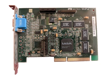 Scheda video PC Matrox 815-01 Rev: A VGA Scheda Grafica AGP Computer Desktop - Immagine 1 di 2