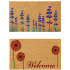 Rubber Cal Summer Flower Door Mat Kit   18 X 30   2 Doormats