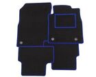 VAUXHALL ASTRA (2004-2010) Fully Tailored Car Floor Mats BLUE TRIM EDGE 4 Clips