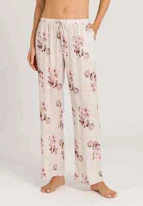 Hanro Sleep & Lounge Woven Viscose Pants Watery Blossoms Size Medium NEW - Picture 1 of 5