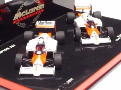 ULTRA RARE McLaren WC Set #1 MP4/2B & MP4/2C Prost 1985+1986 1:43 Minichamps - Image 1 of 4