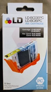 LD BC16PC BC13EPC Photo Cyan Ink Cartridge for Canon BJC 3000, 8200 Seald NIB - Picture 1 of 1