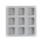 9 Grid DIY Silicone Soap Mold Handmade Soap Making N0H8 Rectangle-M H7O7 T7Q2