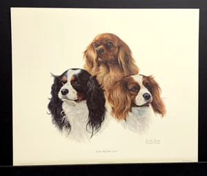Impresión firmada por Charles Frace edición limitada firmada Cavalier King Charles Spaniel - Imagen 1 de 4