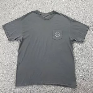 Billabong Shirt Men Large Gray Basic Pocket Tee Beach Summer Skater Surf - Picture 1 of 10