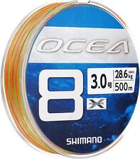 SHIMANO Ocea 8 #3 500m 63lb /28.6Kg Multicolor 8 Braid Pe Line LD-A91S Jap "New"