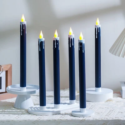 Flameless Battery Operated Taper Candle Flickering Flame Remote for Home Decor - Image 1 of 4