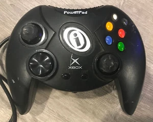 Powerpad Pro Original Xbox Controller - Gamepad Jet Black WORKS - Picture 1 of 3