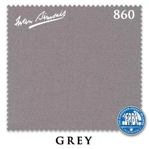 7' Simonis 860 Pool Table Cloth - Grey - AUTHORIZED DEALER - Picture 1 of 4
