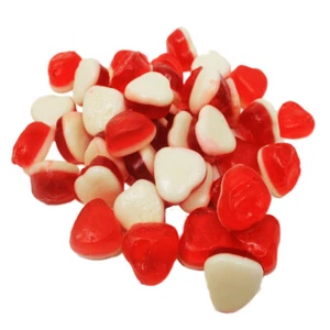 Fruchtgummi Erdbeerherzen mit süßer Sahne Creme Füllung 300g - Picture 1 of 1