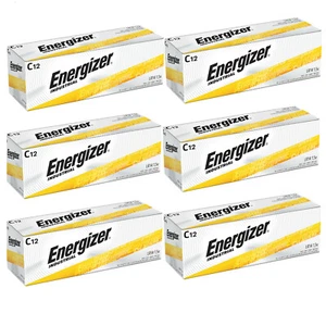 72 Energizer Industrial C Alkaline Batteries (EN93, LR14) - Picture 1 of 2