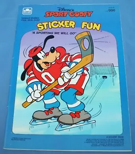 1984 pegatina de colección disney sport goofy a sporting we will go libro divertido, completo - Imagen 1 de 1