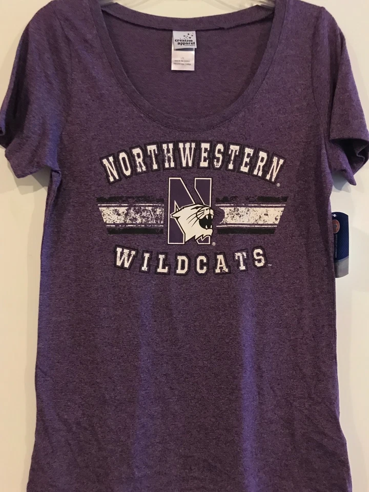 NWU North Western University Wildcats TEE  Shirt ladies - Image 1 of 1