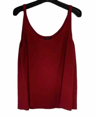 Camiseta sin mangas de lana roja EILEEN FISHER talla grande 2X Foto 1 de 3