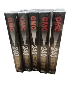 5x Blank & Sealed VHS Tapes - GMC 240 ER - Picture 1 of 3