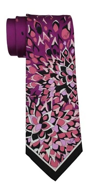 Corbata estampada artística tapiz floral multicolor en evolución Emilio Pucci Foto 1 de 3