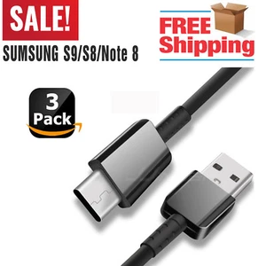 3 x câble de charge rapide USB Type C pour Samsung Galaxy S8 S9 S10 Plus Note 8 9 - Photo 1 sur 5