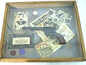 Vintage Replica John Doc Holliday Memorabilia Western Display Chase Shadowbox - Picture 1 of 12