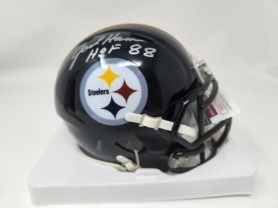 Jack Ham Signed Silver Pittsburgh Steelers Mini Helmet JSA COA BUF - Image 1 of 2