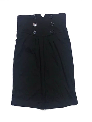 NUEVO CON ETIQUETAS SELLO HÚMEDO TALLA MEDIANA NEGRA CINTURA ALTA FALDA LÁPIZ GÓTICA, PUNK, EMO, Y2K, CHICA GROSERA Foto 1 de 4