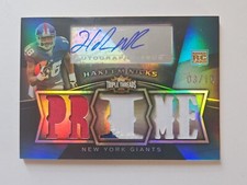 2009 Topps Triple Threads Hakeem Nicks Rpa SSP 3/15 GIANTS 111