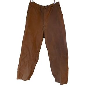 1950s Hudson Bay Duck Canvas Golden Tan Hunting Outdoor Pants Size 32”