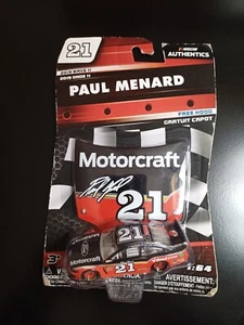 1/64 2019 PAUL MENARD MOTORCRAFT DARLINGTON  NASCAR AUTHENTICS WAVE 11 BAD CARD - Picture 1 of 3