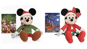 Kohls Mickey & Minnie Christmas Memories 14" & Books Set 4pc Bundle Holiday New - Picture 1 of 3