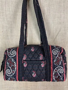 Vera Bradley Brown Paisley Quilted Bag * 12x6x5  Handbag * Shoulder Bag - Picture 1 of 5