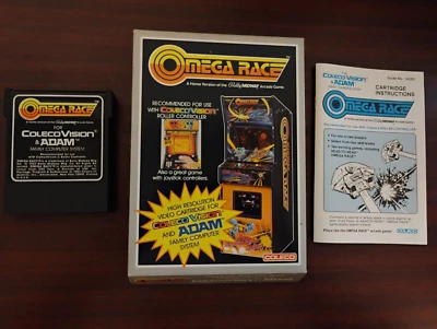 Omega Race for Colecovision Complete In Box CIB Near Mint Shape Tested - Image 1 of 4