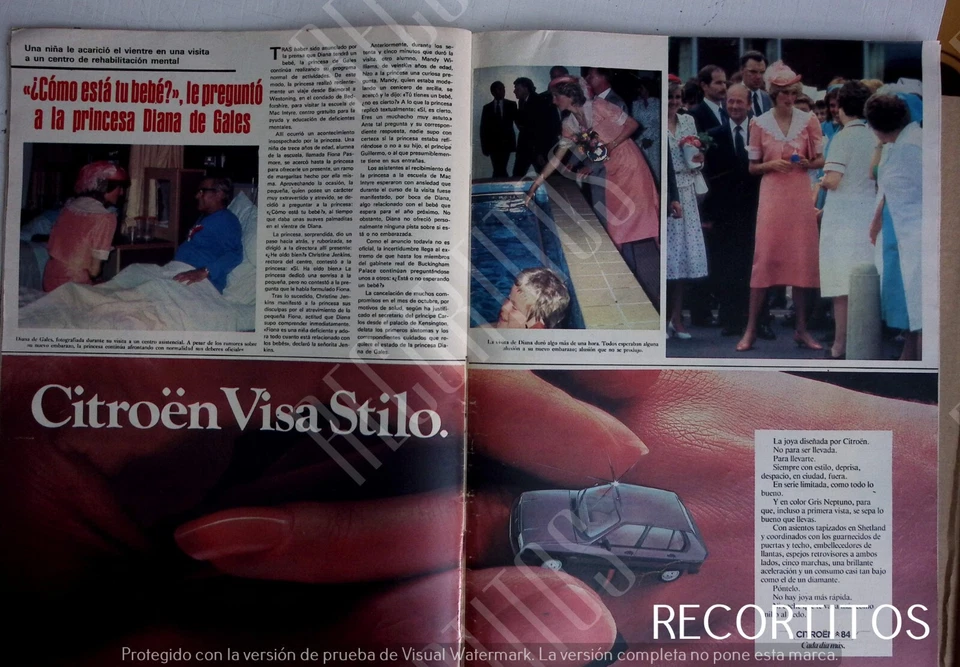 recortes S 2277 LADY DI DIANA DE GALES CITROEN VISA STILO Foto 1 de 1