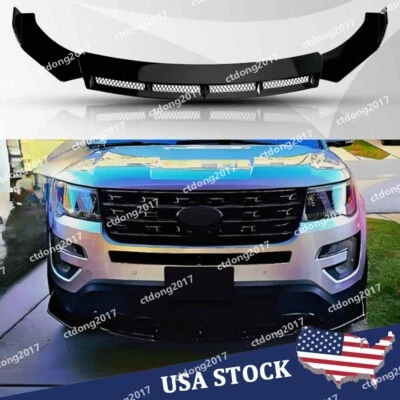 For Ford	Explorer XLT ST Platinum Front Bumper Lip Spoiler Splitter Diffuser US - Image 1 of 4